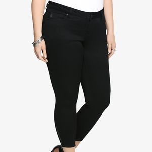 Torrid Ankle Zip Stiletto Jean - Black Rinse